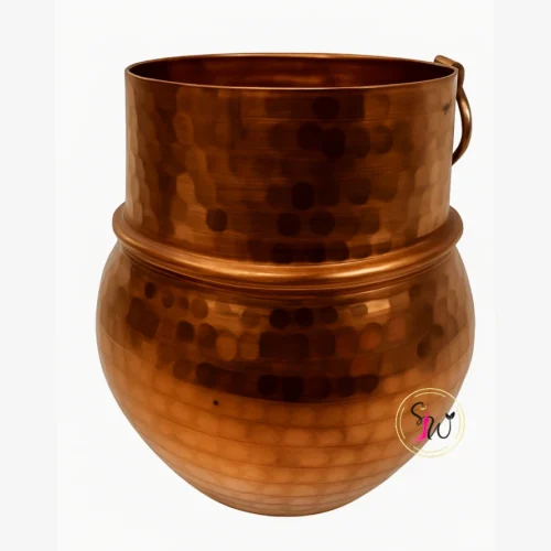 Home 59 Nepali Traditional Copper Mano– Ritual Measure & Decorative Piece