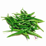 Fresh green chilli (हरियो खुर्सानी) whole and sliced