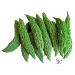 Fresh better gourd (करेला) bitter gourd whole and sliced