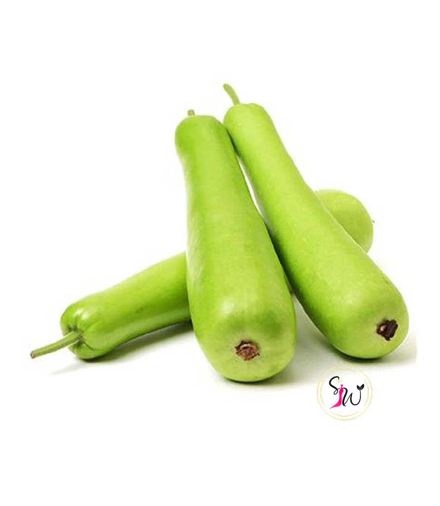 Bottle Gourd (लौका)- 1kg 1 Fresh bottle gourd (लौका) whole and sliced