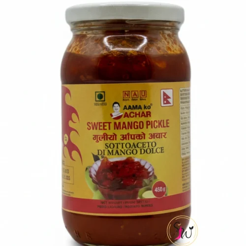 Aama ko Sweet Mango Pickle traditional Nepali mango aachar jar