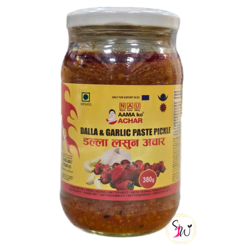 Home 55 AAMA KO DALLA & GARLIC PASTE PICKLE