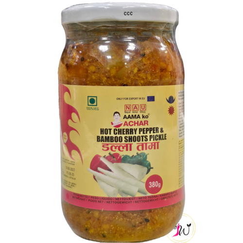 Home 51 Amako Achar Hot Cherry Pepper & Bamboo Shoot Pickle