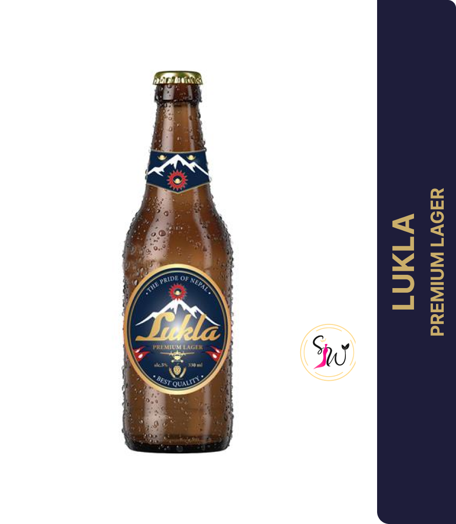 Lukla Beer - 1stk 1 Lukla Beer bottle – premium Nepalese lager with smooth and refreshing taste