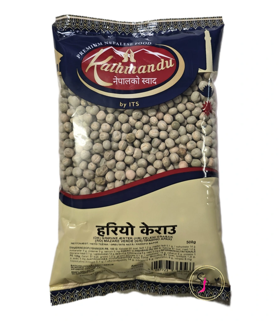 Kathmandu Green Peas (हरियो केराउ) 1 Kathmandu Green Peas Hariyo Kerau 500 g dried green peas from Nepal