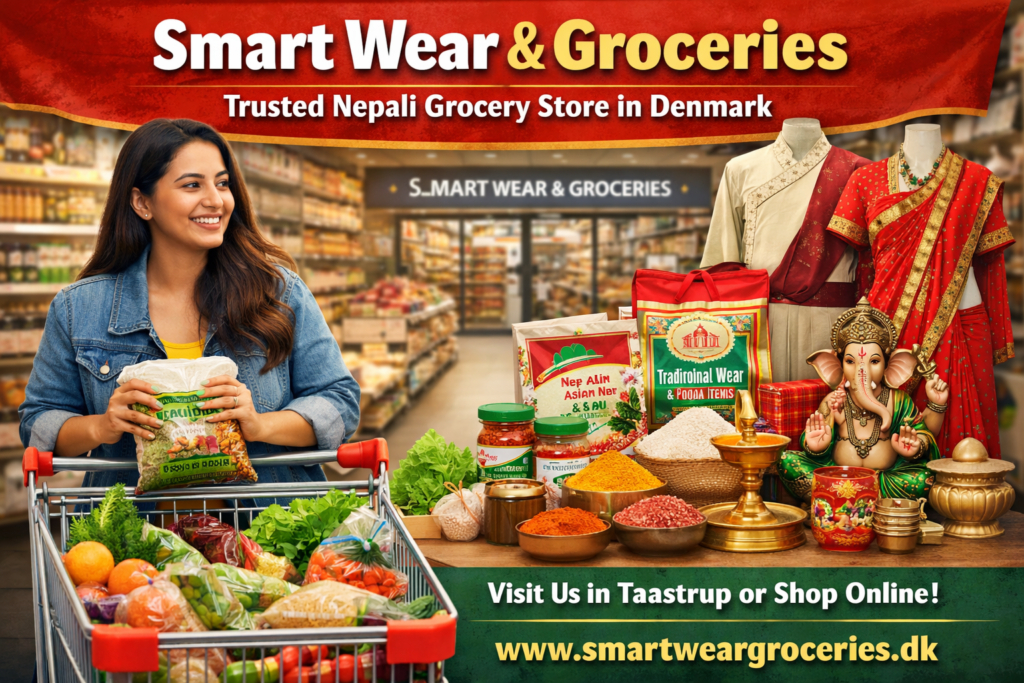 Nepali grocery store in Denmark – Smart Wear & Groceries