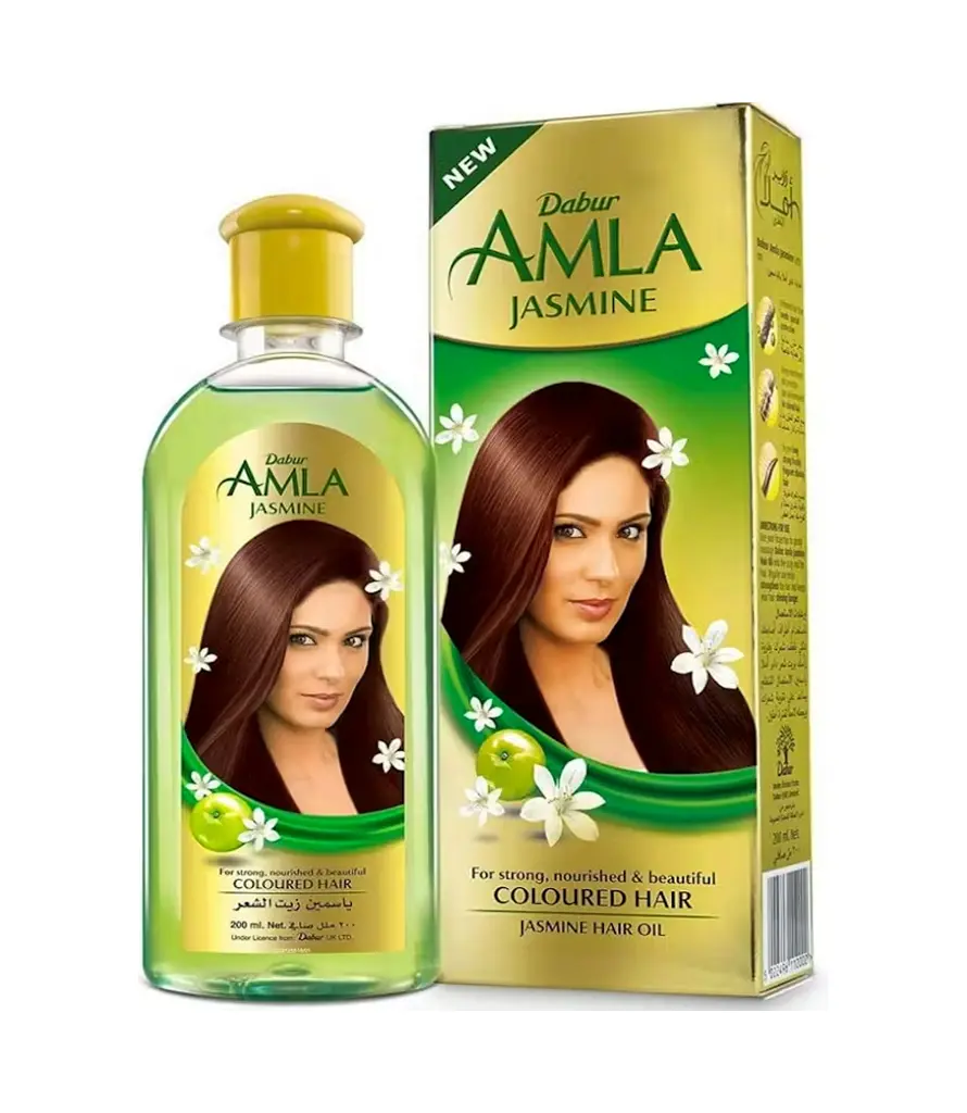 Dabur Amla Jasmine Hair Oil - 200ml 1 Herbal hair oil Dabur Amla Jasmine for soft and shiny hair