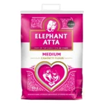 Elephant Atta Medium Flour (Premium Chapatti Flour) - 2kg | 5kg | 10kg 2 Elephant Atta Medium Wheat Flour for chapattis