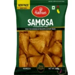 Haldiram’s samosa snack with tomato ketchup filling crispy Indian namkeen