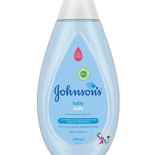 Johnson’s Baby Bath 300 ml bottle for gentle, tear-free cleansing of baby skin