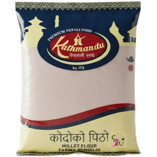 Kathmandu Kodo Millet Flour (कोदोको पिठो) packaging, premium Nepali finger millet flour