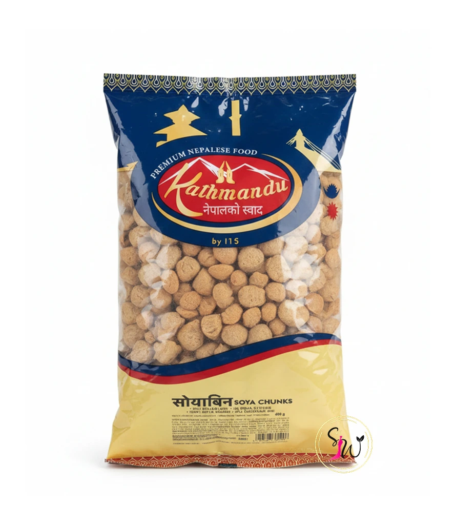 Kathmandu Soya Chunks (सोयाबिन) 1 Kathmandu Soya Chunks 400g packaging