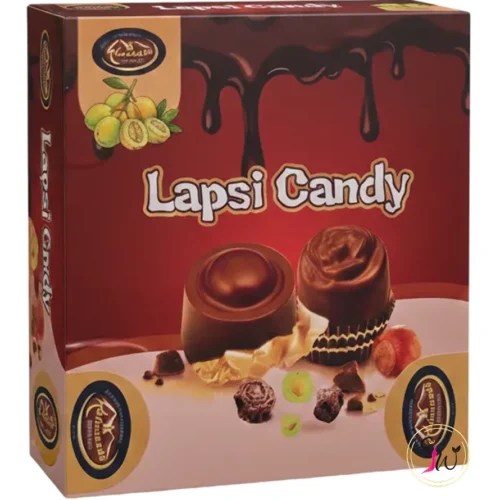 Kathmandu Lapsi Candy featuring chocolate-covered treats and fresh lapsi fruits.