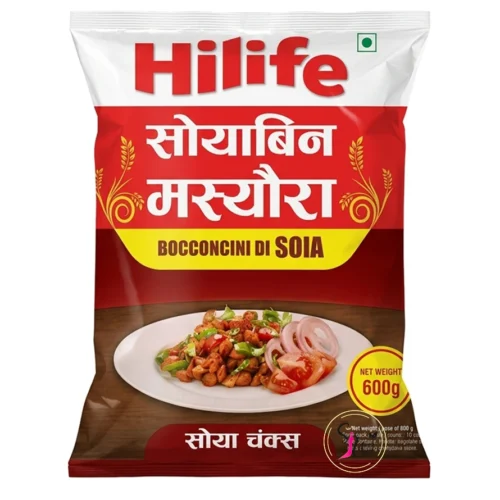 Hilife Soyabin Masyouraa soybean protein chunks packaging