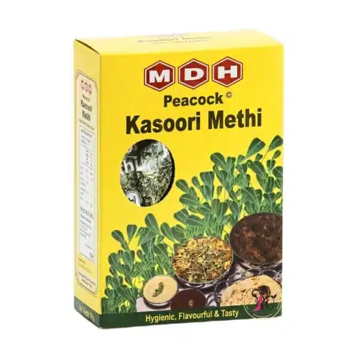MDH Peacock Kasoori Methi 100g dried fenugreek leaves for Indian cooking