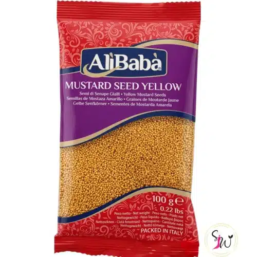 AliBaba Yellow Mustard Seeds 100g whole spice packaging