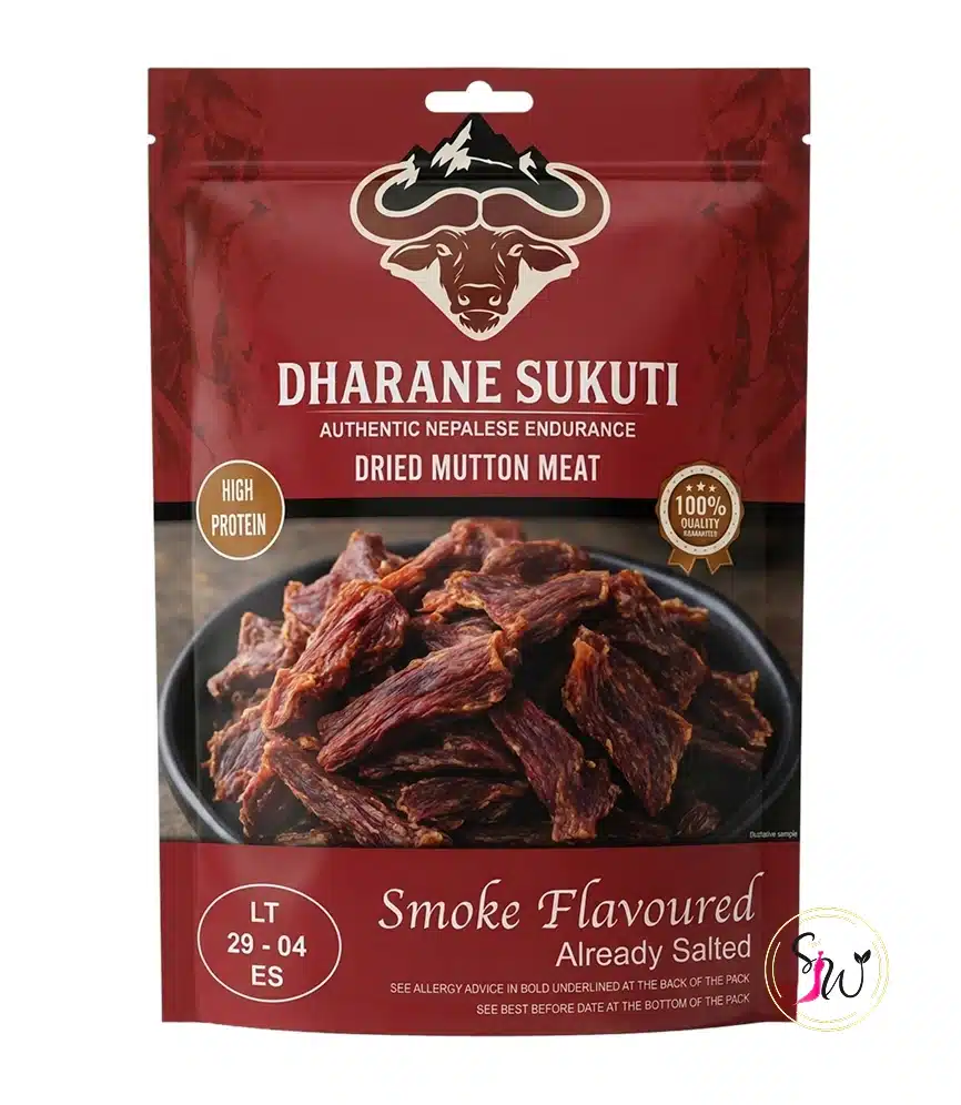 Dried (सुकुटी) Mutton Meat – 300g 1 Dried mutton meat high-protein snack 300g