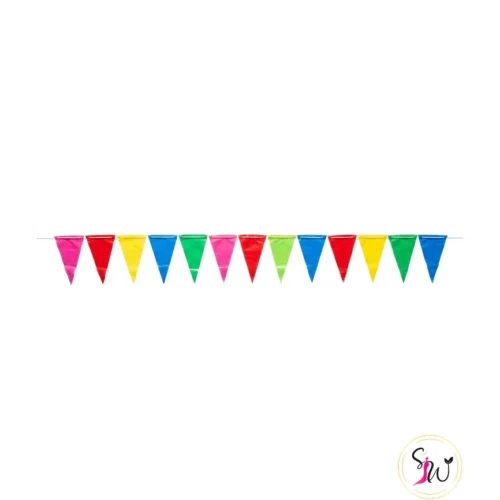 Plastic toran party flags used for puja and wedding decoration
