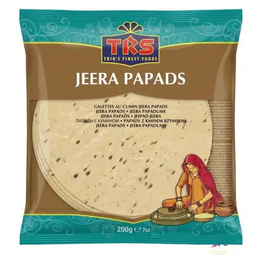 TRS Jeera Papads 200 g pack Indian cumin papads