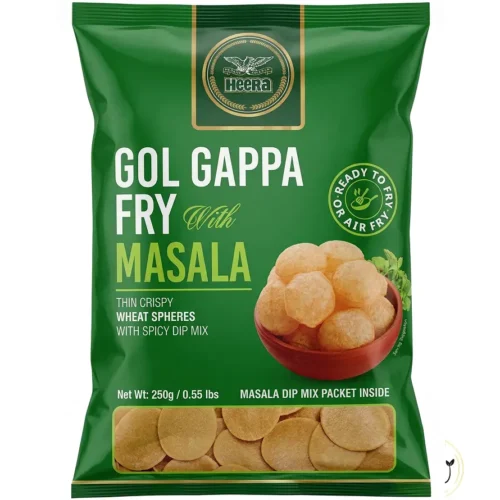 Heera Gol Gappa Fry with Masala – Crispy Wheat Spheres with Spicy Dip