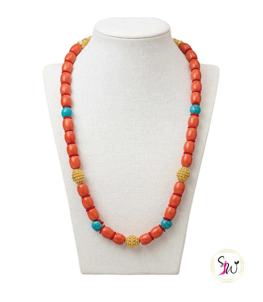 Muga Mala 1 Muga Mala made from natural beads