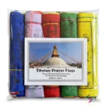 Tibetan Prayer Flags – Five Color Buddhist Flags (Made in Nepal) 2 Tibetan prayer flags five colors with Buddhist mantras made in Nepal