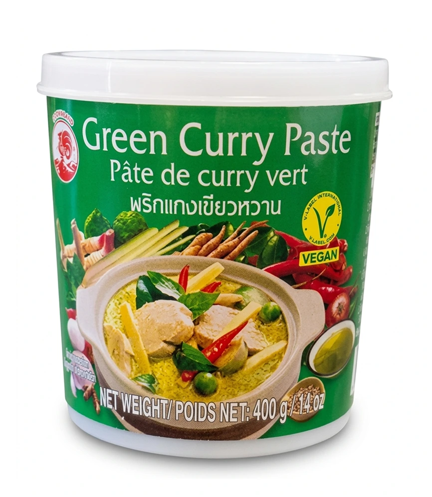 Cock Brand Green Curry Paste - 400g 1 Cock Brand Green Curry Paste authentic Thai curry