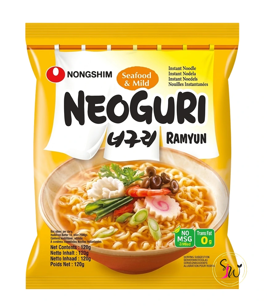 Nongshim Neoguri Ramyun (Seafood & Mild) 1 Nongshim Neoguri Ramyun Seafood & Mild Korean instant noodles
