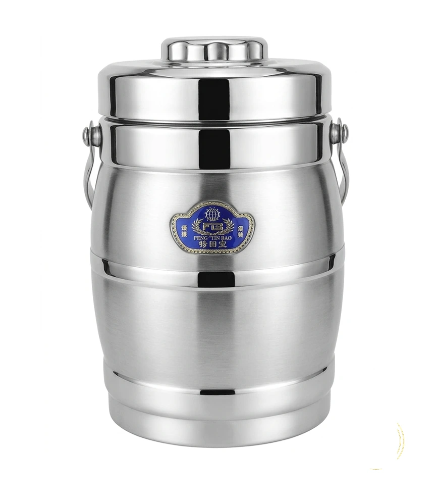 Stainless Steel Vacuum-Insulated Thermal Lunch Jar 1 Stainless steel vacuum insulated thermal lunch jar food carrier for hot and cold meals