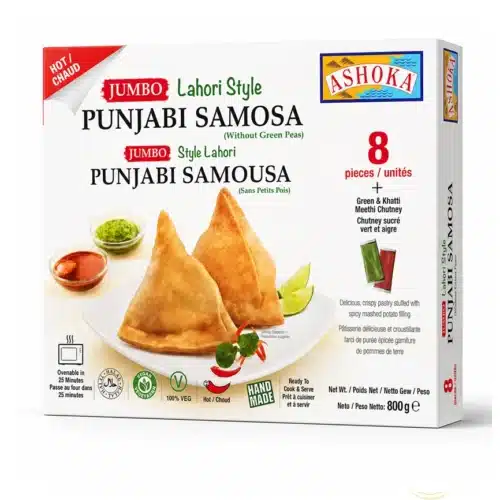 Ashoka Jumbo Lahori Style Punjabi Samosa Without Green Peas – 8 Pieces, 800 g