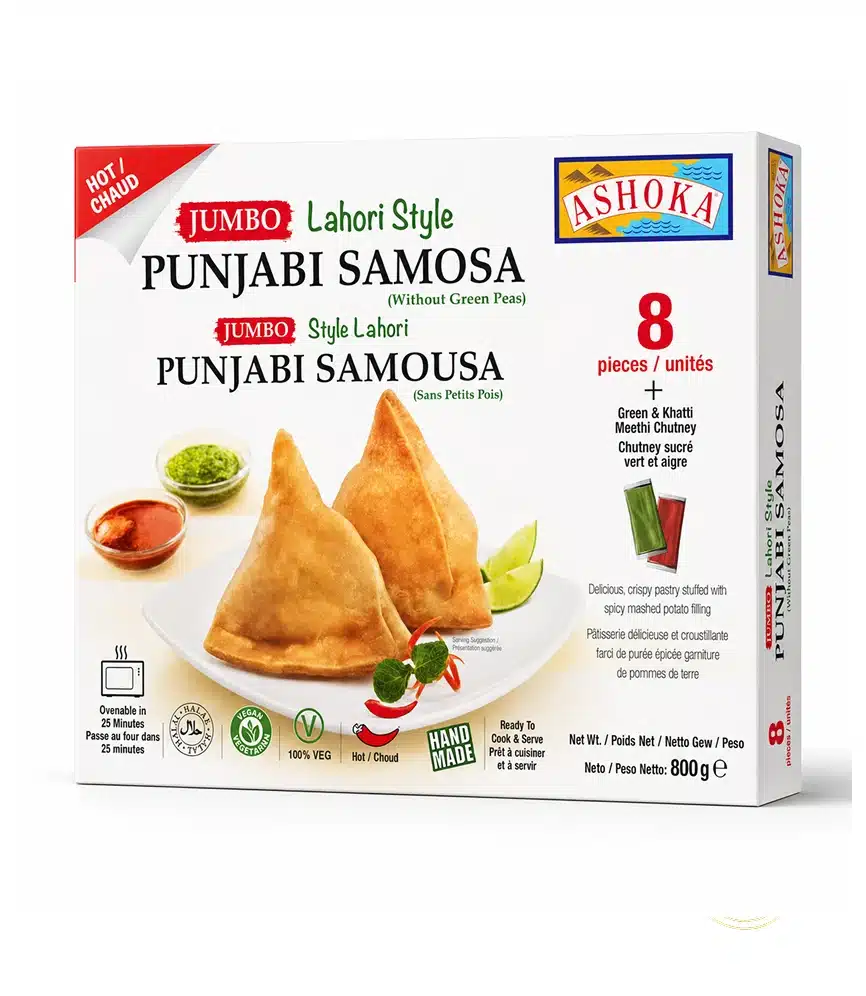 Ashoka Jumbo Lahori Style Punjabi Samosa Without Green Peas – 8 Pieces 1 Ashoka Jumbo Lahori Style Punjabi Samosa Without Green Peas – 8 Pieces, 800 g