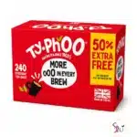 Typhoo Everyday Tea Bags – 240 Tea Bags 2 Typhoo Everyday Tea Bags promotional box containing 240 black tea bags
